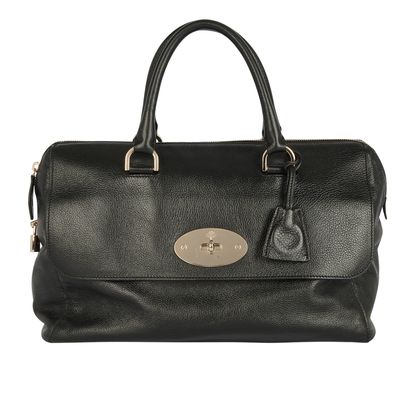 Del Rey, &pound;450, Handbags, Black, Leather, Front view